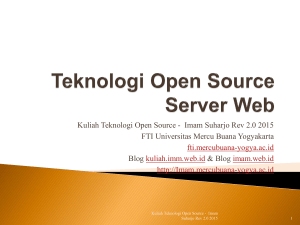 Server Web (Php + Mysql) - Universitas Mercu Buana Yogyakarta