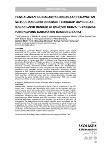 artikel penelitian - Jurnal - Universitas Advent Indonesia
