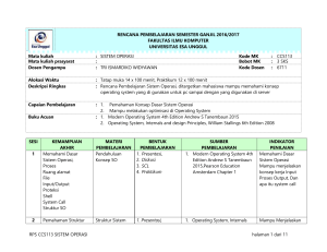 RPS CCS 113 – Sistem Operasi