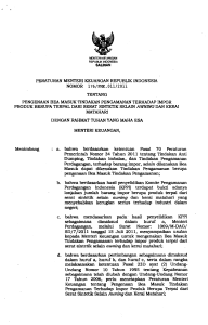 peraturan menteri keuangan republik indonesia nomor 176/pmic