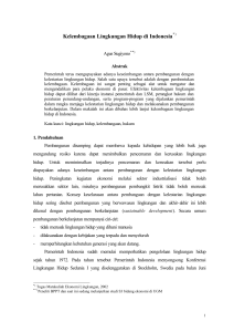 Kelembagaan Lingkungan Hidup di Indonesia (PDF
