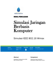 Simulasi Wimax di NS-3 - Universitas Mercu Buana