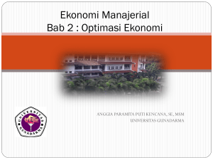 Pertemuan 2 Ekonomi Manajerial