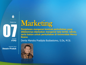 Marketing - Universitas Mercu Buana