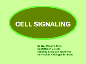 sinyal sel biosel - Biologi 2010 Universitas Airlangga
