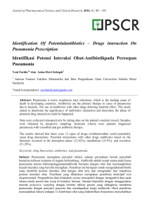 Identification Of Potentialantibiotics – Drugs interaction