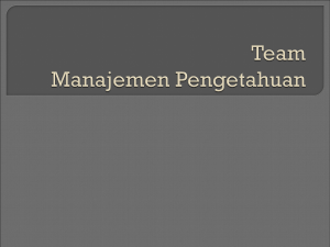 Team Manajemen Pengetahuan