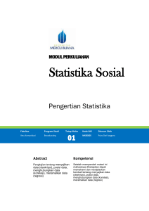 Modul Statistika Sosial [TM1]