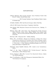 DAFTAR PUSTAKA Arikunto, Suharsimi, 1998. Prosedur Penelitian