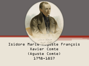 Isidore Marie Auguste François Xavier Comte (Aguste Comte) 1798