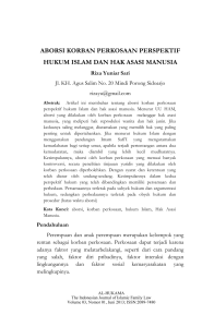 aborsi korban perkosaan perspektif hukum islam dan hak asasi