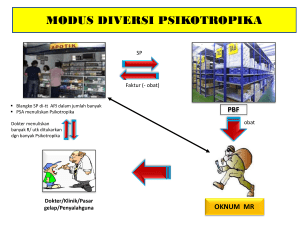 modus diversi psikotropika