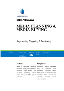 Modul Media Planning And Buying [TM5]