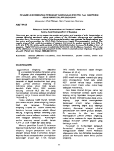 PENGARUH FERMENTASI TERHADAP KANDUNGAN PROTEIN