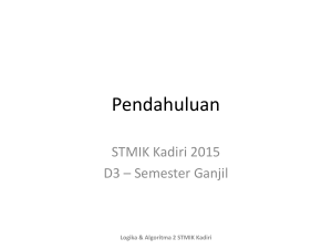 Pendahuluan - STMIK Kadiri