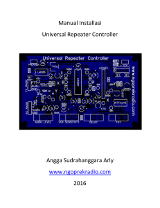 Petunjuk Universal Repeater Controller