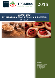 market brief peluang usaha produk buah pala (hs