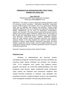 peningkatan kesadaran multikultural konselor (guru