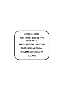 TES MBTI - Universitas Brawijaya