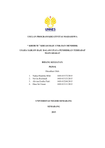 USULAN PROGRAM KREATIVITAS MAHASISWA “ KREBUM