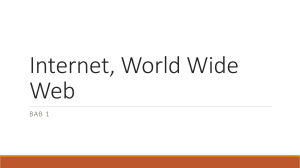 Internet, World Wide Web