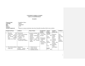 0201. silabus endokrin - Pendidikan FK UNS