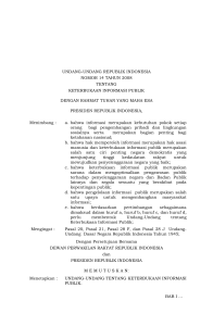 UU 14 Tahun 2008.rtf - Arsip Nasional Republik Indonesia