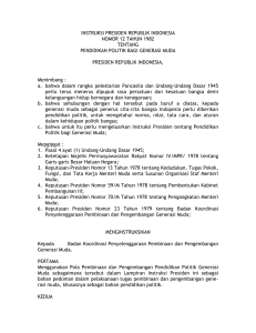 instruksi presiden republik indonesia nomor 12 tahun 1982 tentang