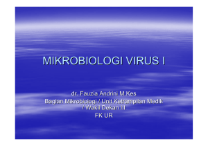 MIKROBIOLOGI VIRUS I