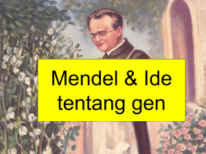 Mendel and the Gene Idea