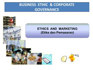 Etika dan Pemasaran - Universitas Mercu Buana