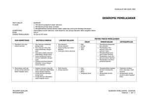 deskripsi pemelajaran program adaptif ekonomi