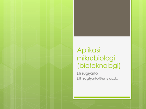 Aplikasi mikrobiologi (bioteknologi)