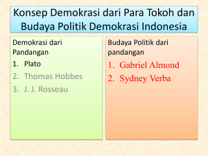 Demokrasi dari Para Tokoh - Data Dosen UTA45 JAKARTA