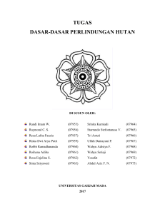 tugas dasar-dasar perlindungan hutan