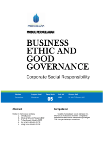 Modul Business Ethic and Good Governance [TM5]