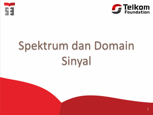 Spektrum dan Domain Sinyal