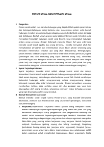 proses sosial dan interaksi sosial