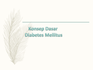 Nursing Care Plan : Diabetes Mellitus