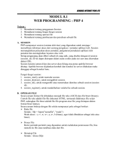 MODUL 8.1 WEB PROGRAMMING : PHP 4