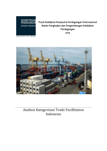 Analisis Kategorisasi Trade Facillitation Indonesia