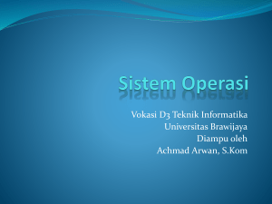 Sistem Operasi - Universitas Brawijaya