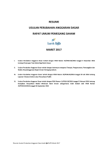 resume usulan perubahan anggaran dasar rapat umum