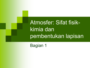 Atmosfer: Sifat fisik-kimia dan pembentukan lapisan