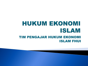 hukum ekonomi islam