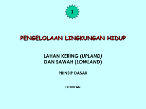 2. LAHAN KERING