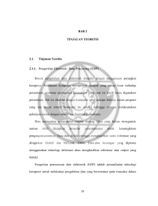 BAB 2 TINJAUAN TEORITIS 2.1. Tinjauan Teoritis 2.1.1. Pengertian