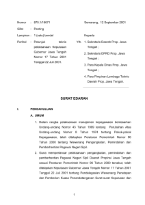 surat edaran - BKD Provinsi Jawa Tengah