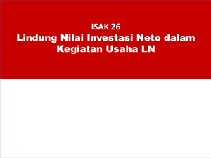 ISAK 13 Lindung Nilai Investasi Neto dalam Kegiatan