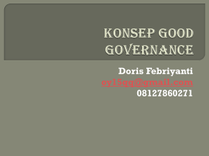 Konsep Good Governance